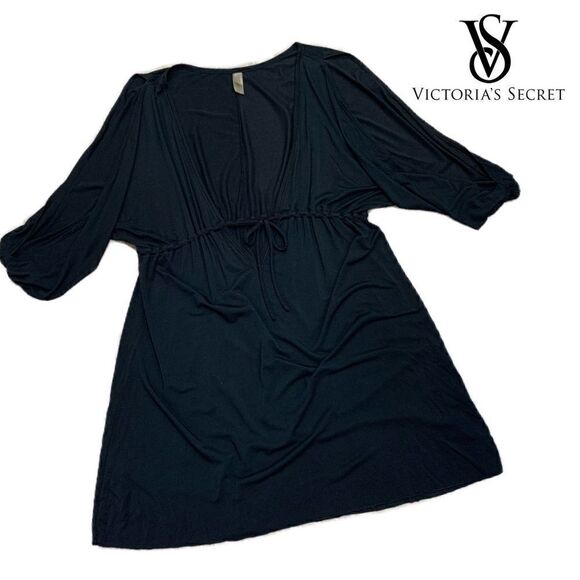 Victoria’s Secret open sleeves V neck tie empire waist slip on cover-up/dress - Picture 4 of 10